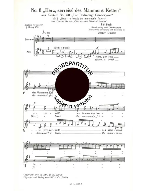 Herz zerreiss des Mammons